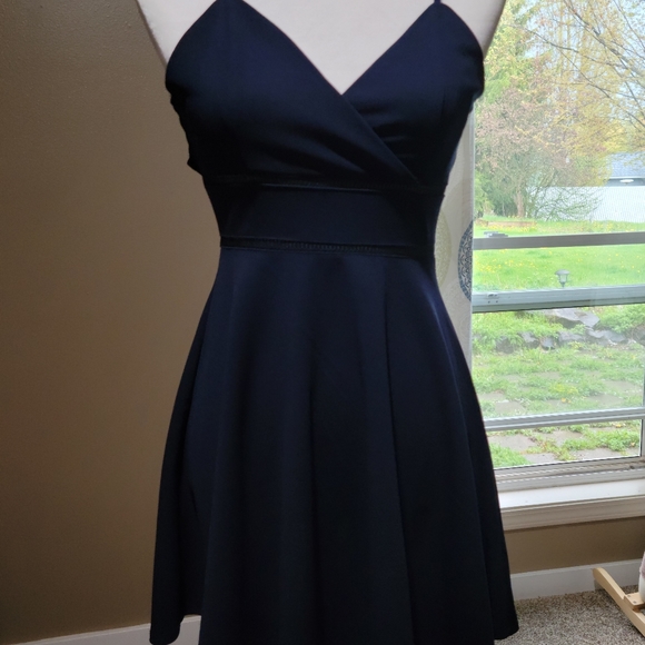 Francesca's Collection Jun & Ivy Navy Blue Mini Sz Xxs - Picture 1 of 8